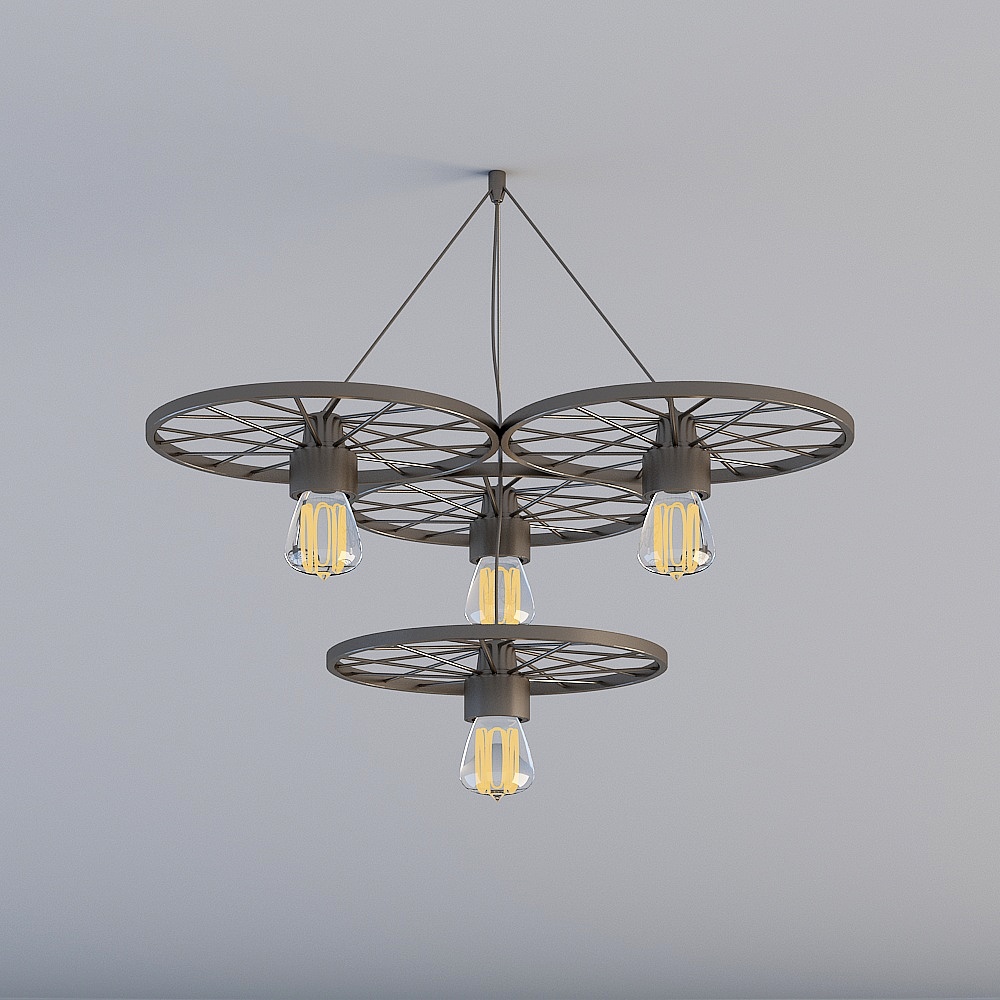 Industrial style ktv private room chandelier