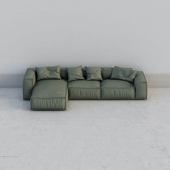 Urban Comfort 3D model Sofa for Modern Interiors