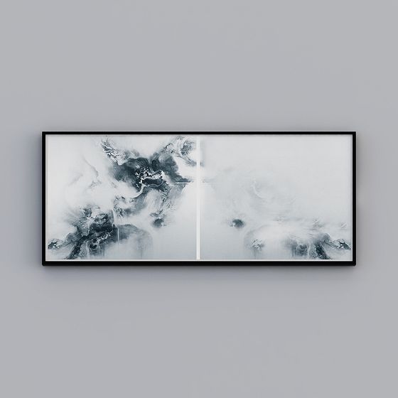 Mo Ink Abstract 3D Model