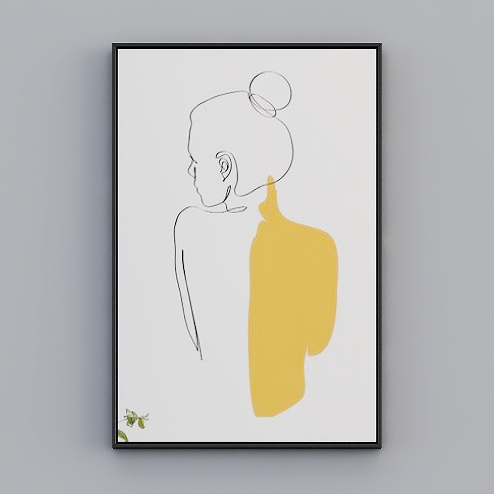 Modern abstract decorative hanging painting-4