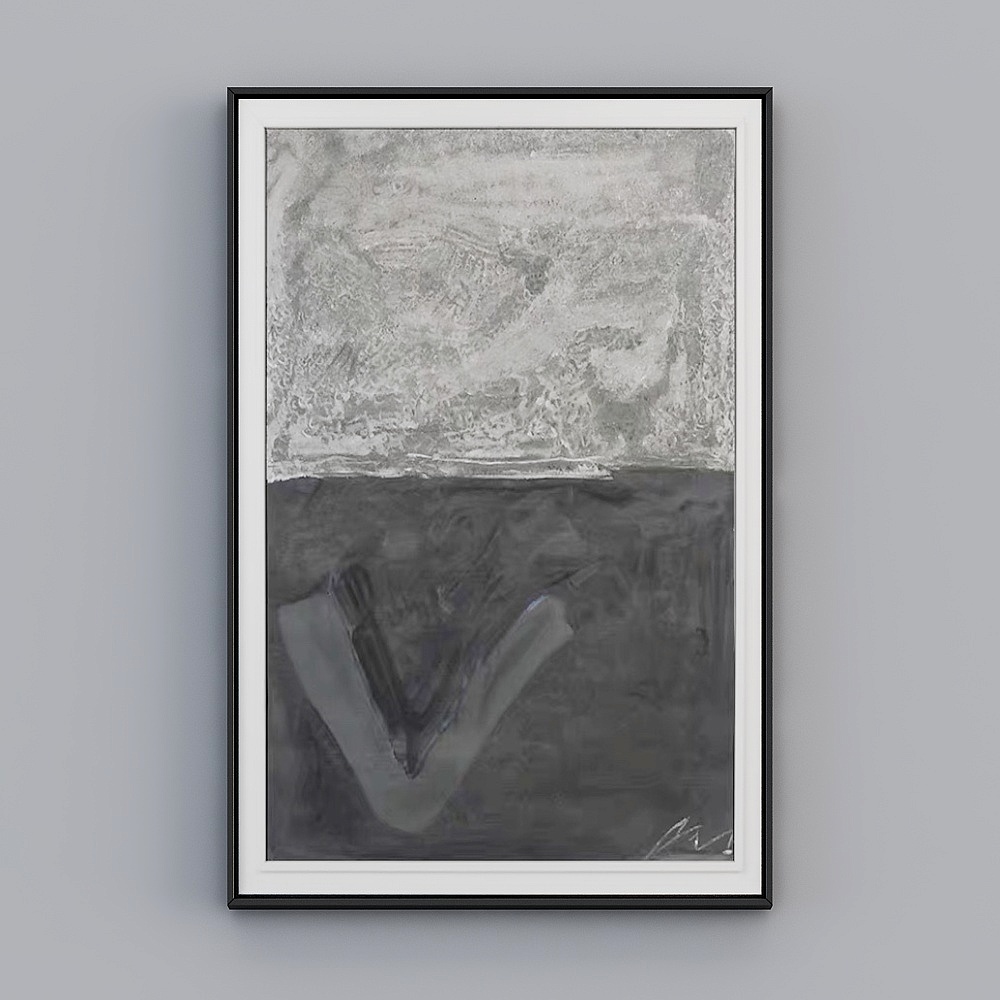 Modern black and white abstract decorative hanging painting-4