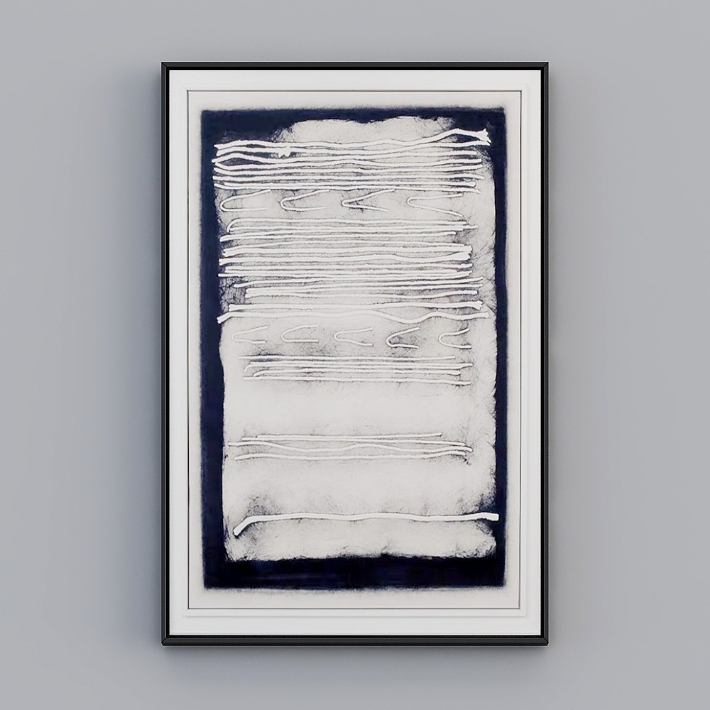 Modern black and white abstract decorative hanging painting-2