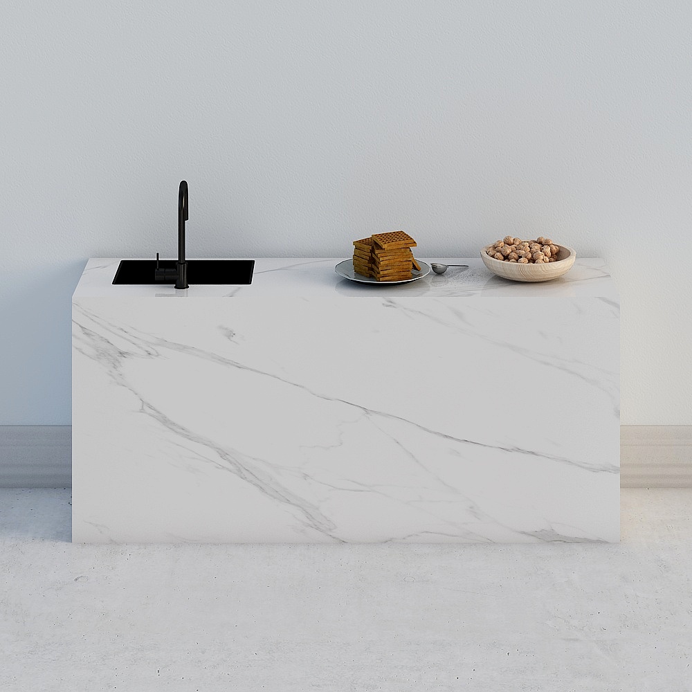 Modern minimalist villa living room-bar