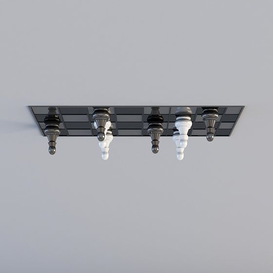 Suspended Chessboard 3D model
