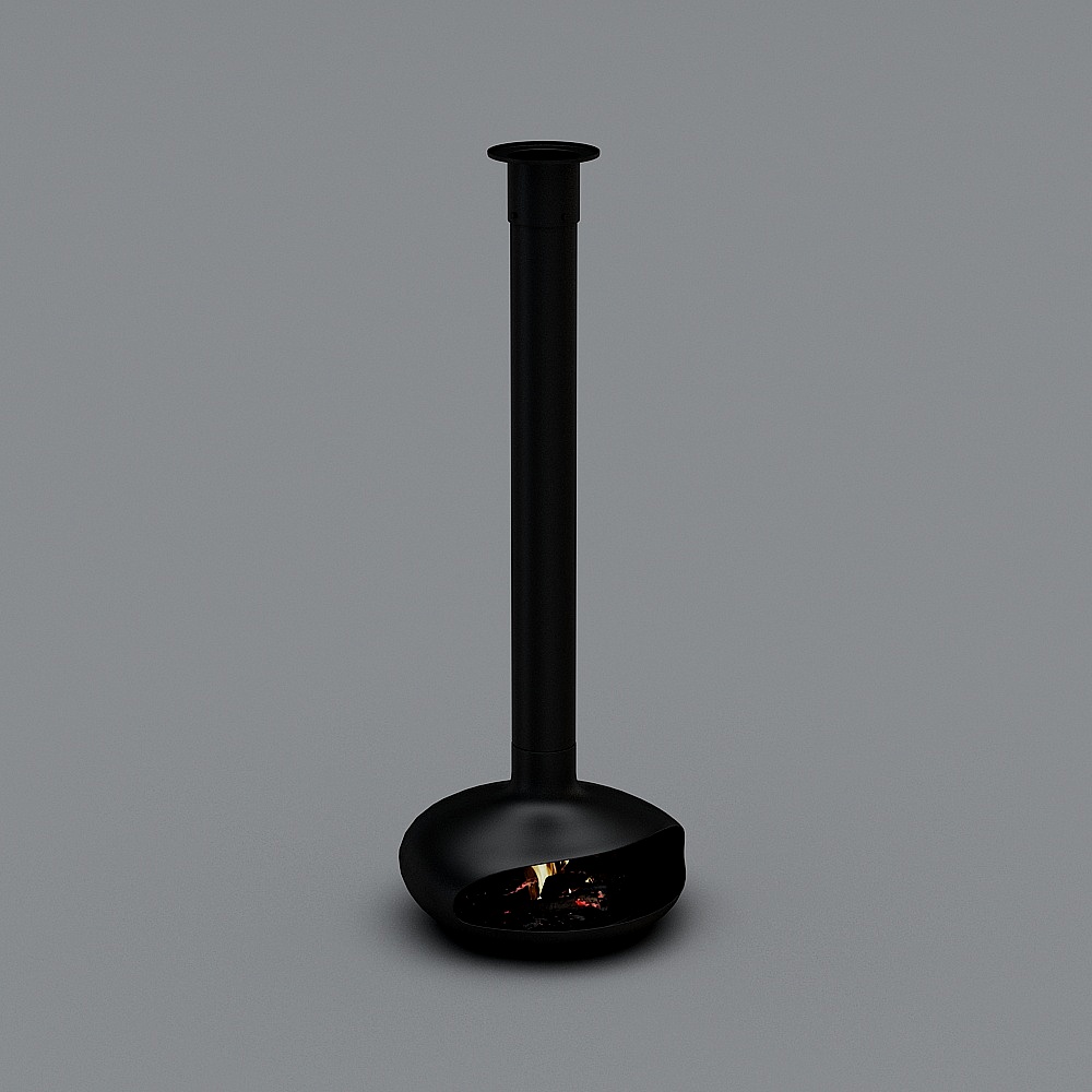 Salon de luxe léger moderne-poêle créatif