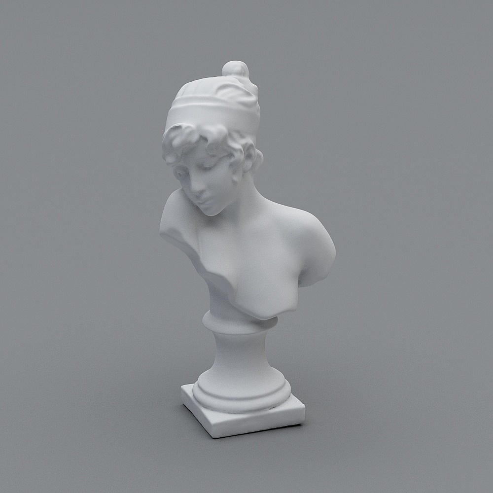 Modèle de sculpture d'art de salle de classe d'art moderne