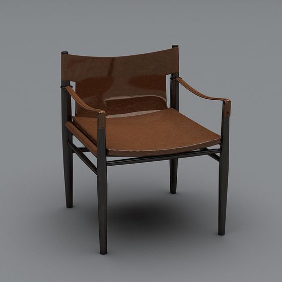 Stylish Minimalist Chair 3D model for Modern Spaces