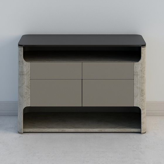 Urban Corner Side Cabinet 3D model
