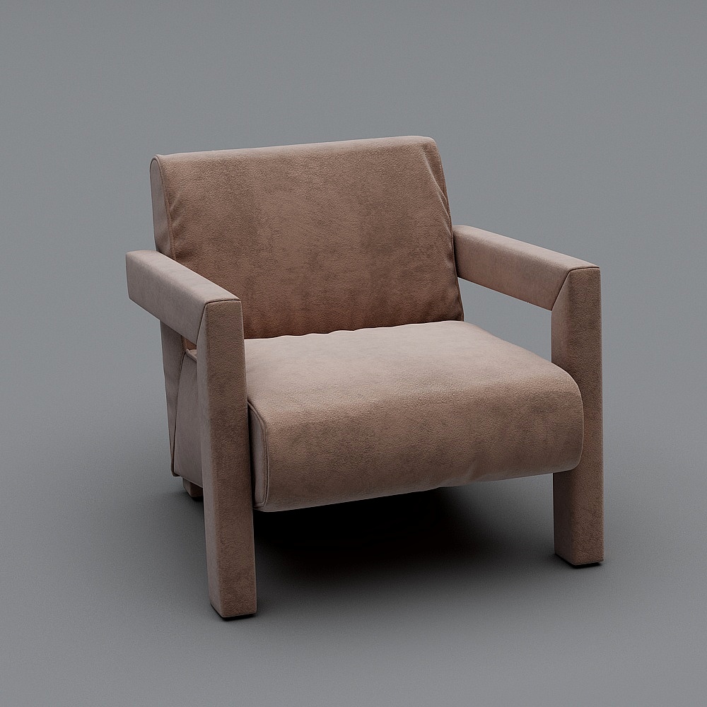 Chaise individuelle de salon de villa minimaliste moderne