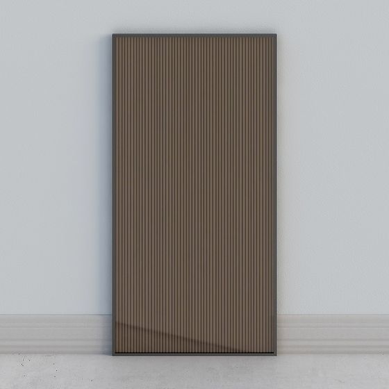 Striped Screen 3D Model for Modern Aesthetics