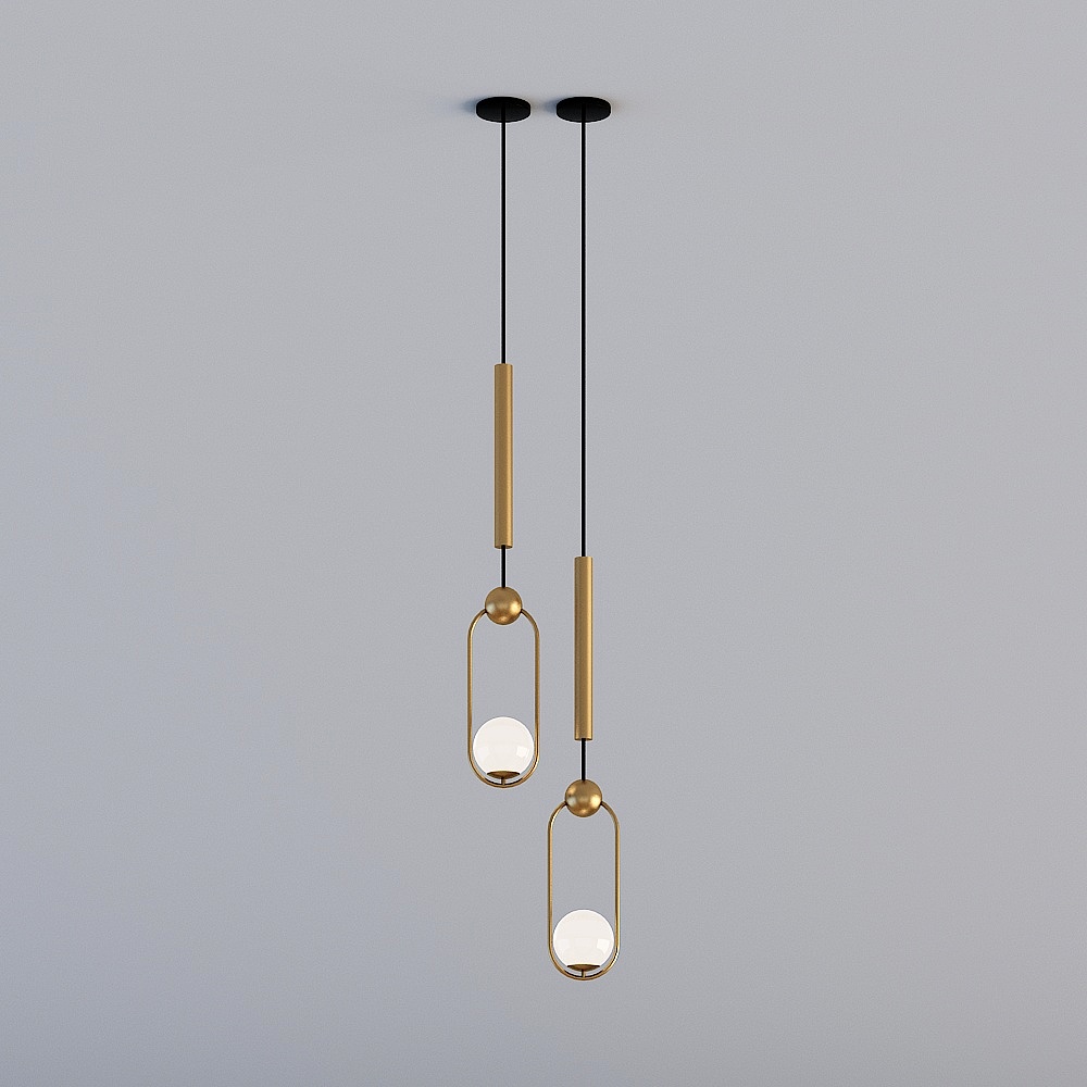 Camera da Letto Minimalista Moderna - Lampadario