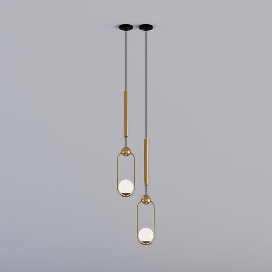 Camera da Letto Minimalista Moderna - Lampadario