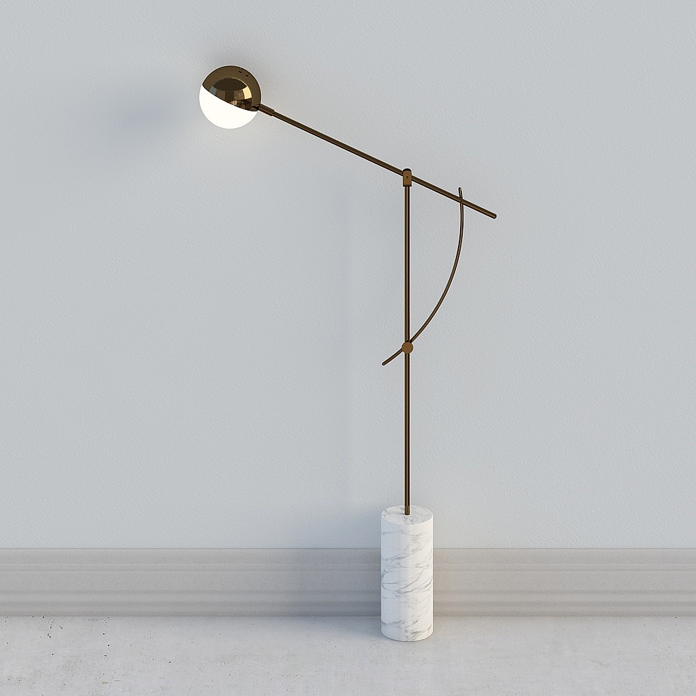 モダンなフロアランプ