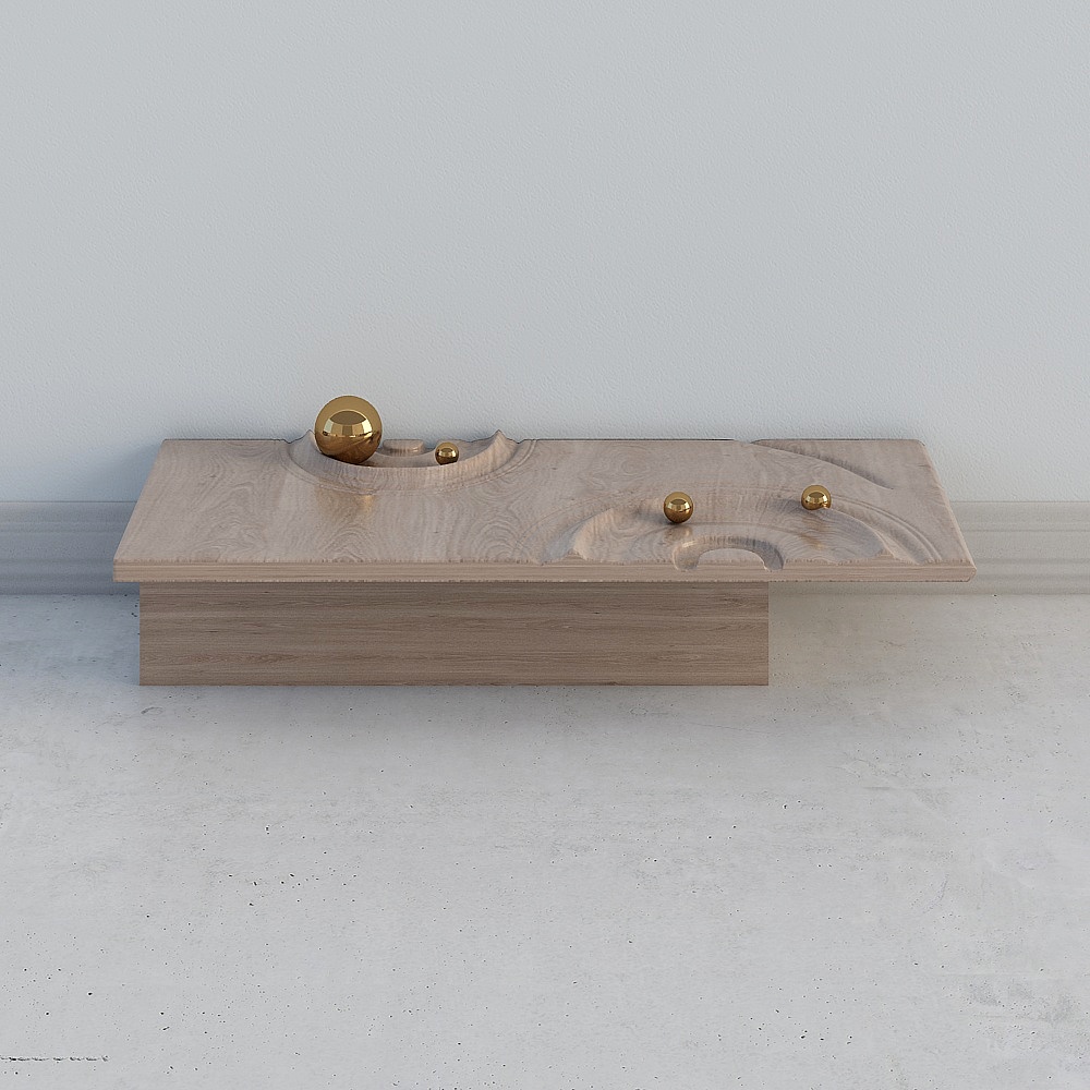 Mantu Design Modern Villa Living Room - Wooden Table Styling