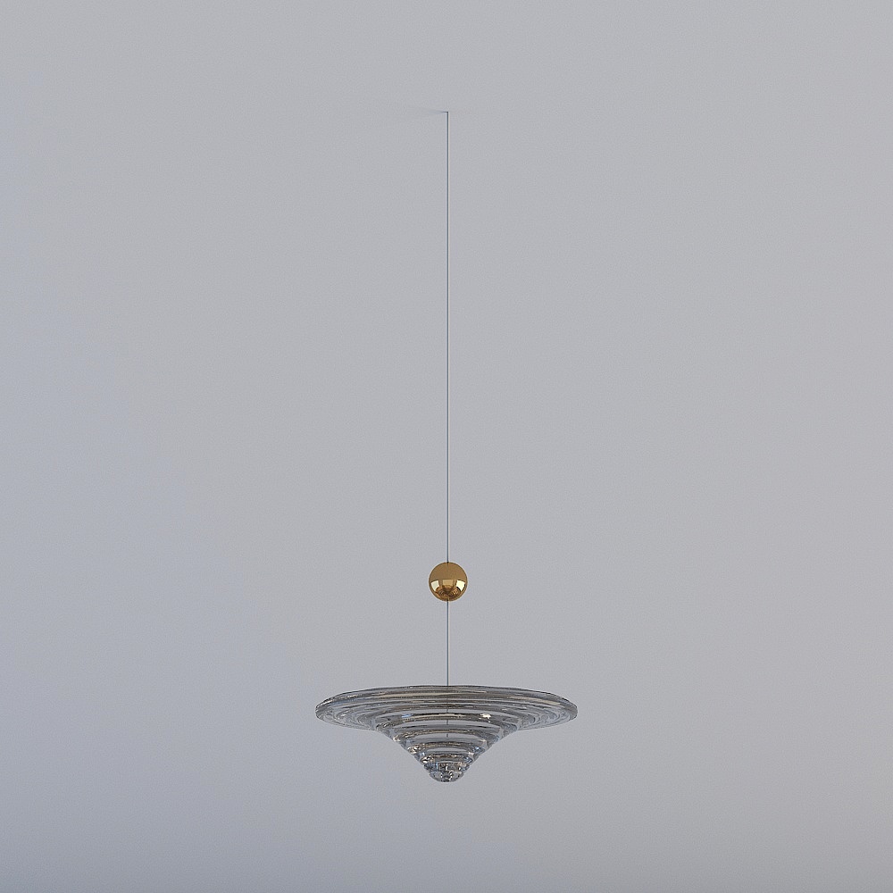 Mantu Design Modern Villa Living Room - Chandelier