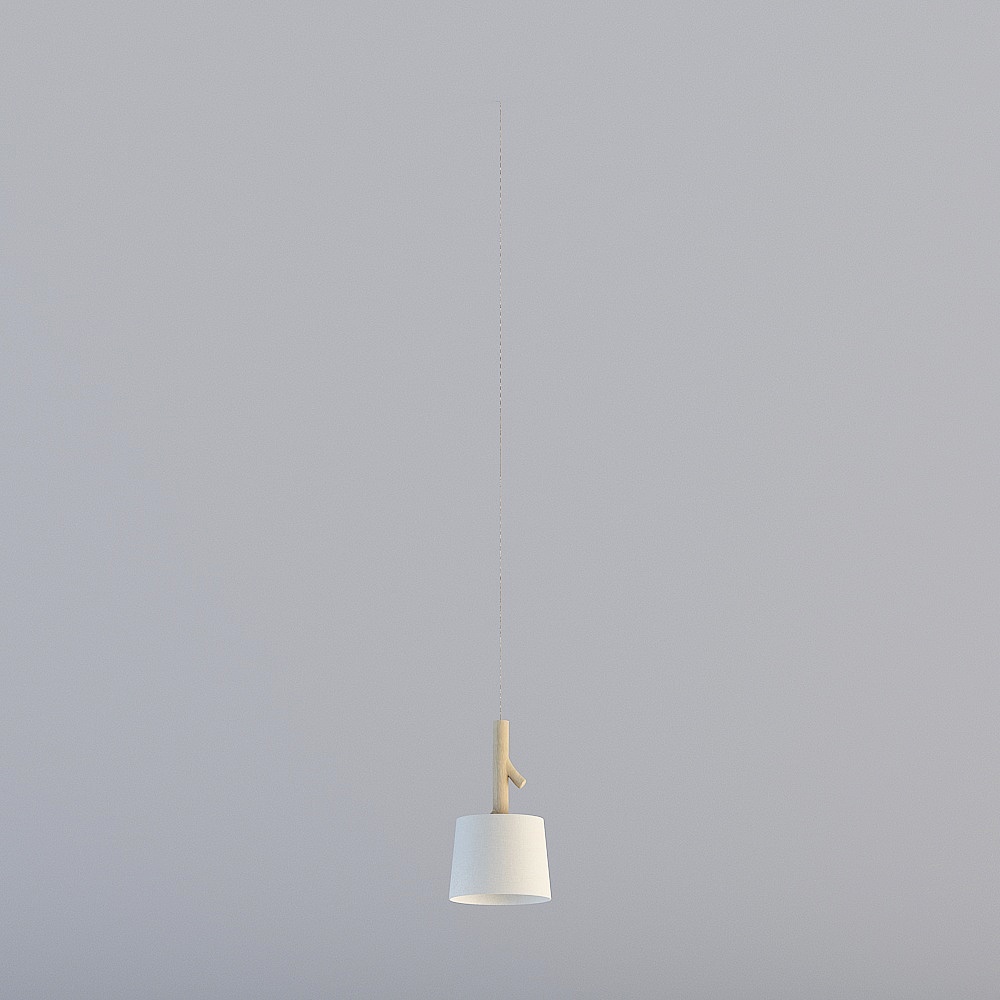 Natural style B&B room-bedside lamp