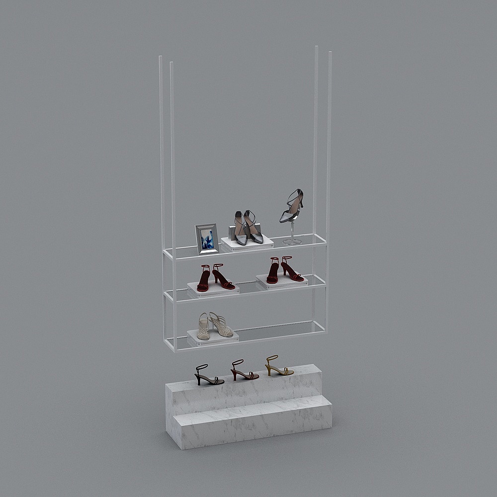 Kệ trưng bày cửa hàng giày nữ hiện đại