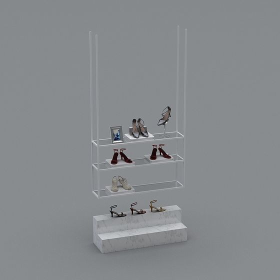 Shoe Display Stand 3D model