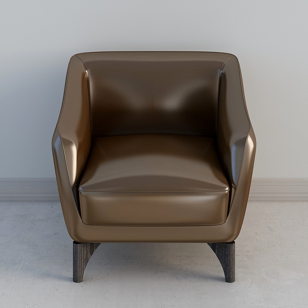 Industrial style clothing store leather sofa