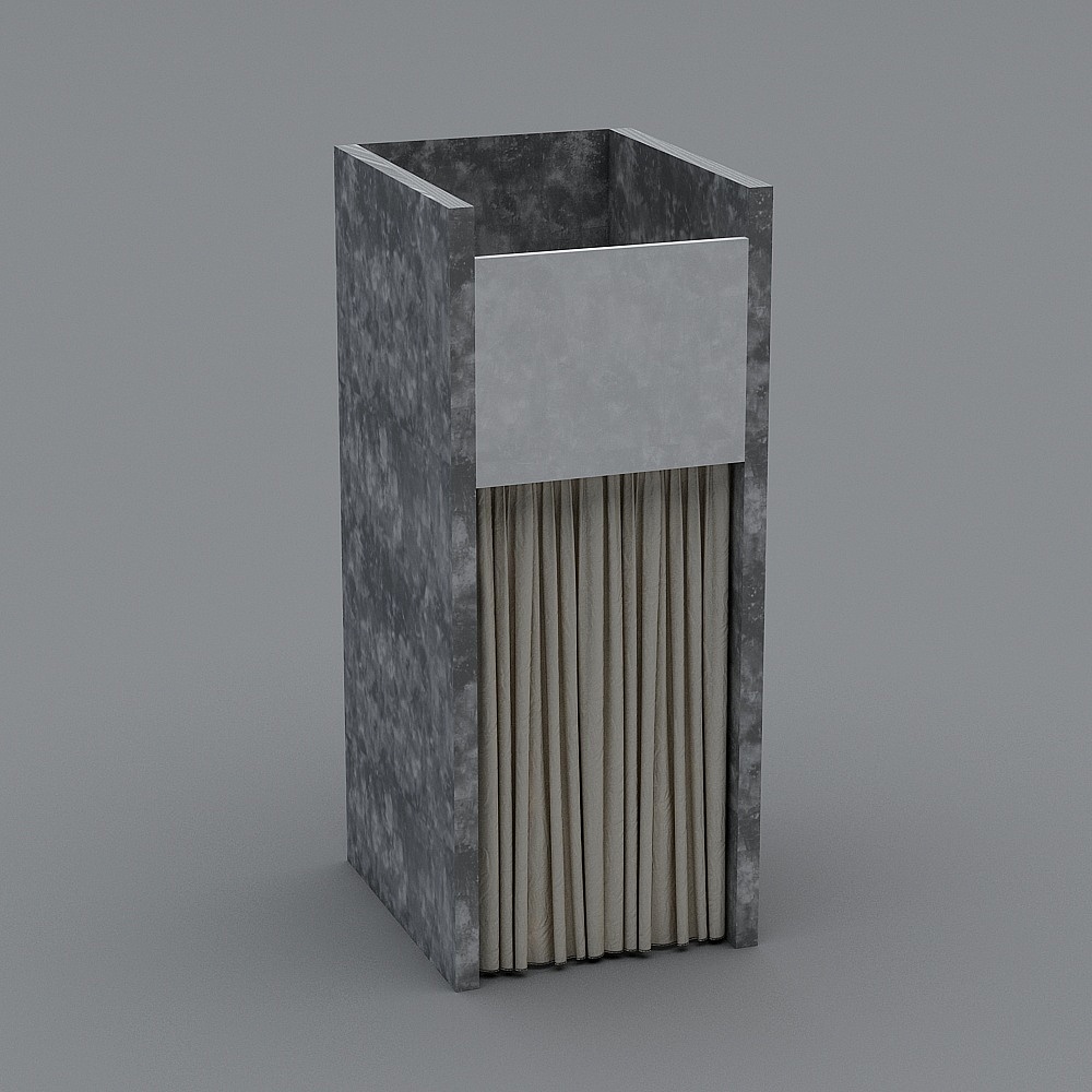 Probador de la tienda de ropa de estilo loft industrial