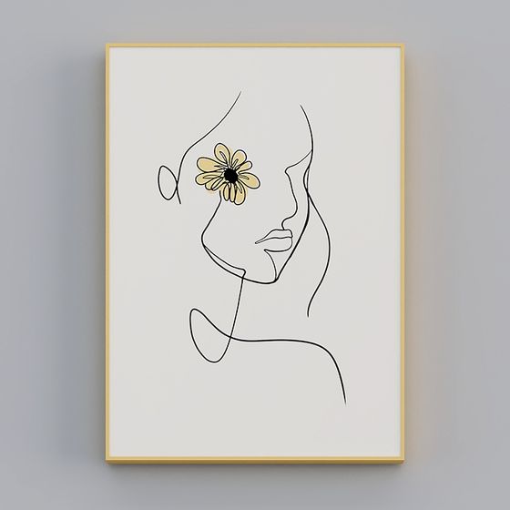 Floral Profile 3D model