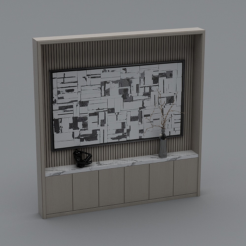 Urban Art Cabinet 3D model