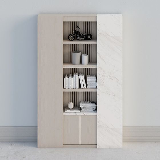 Urban Elegance Bookshelf 3D model for Creative Spaces
