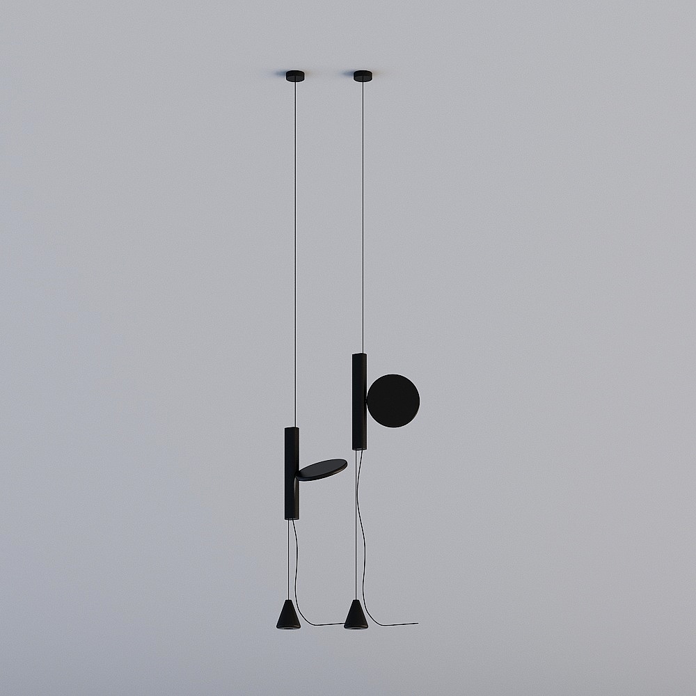 Modern minimalist bedroom - Chandelier-2