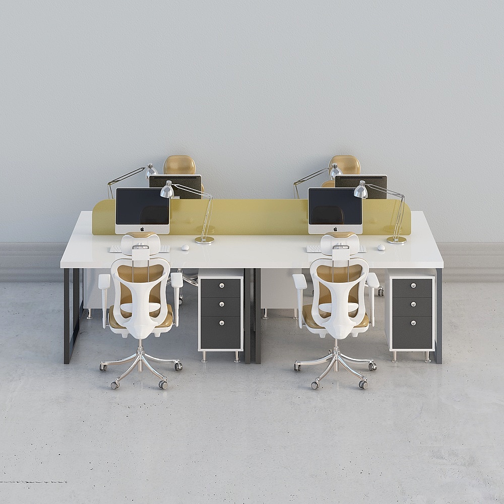 พื้นที่สำนักงาน - โต๊ะแบบรวม