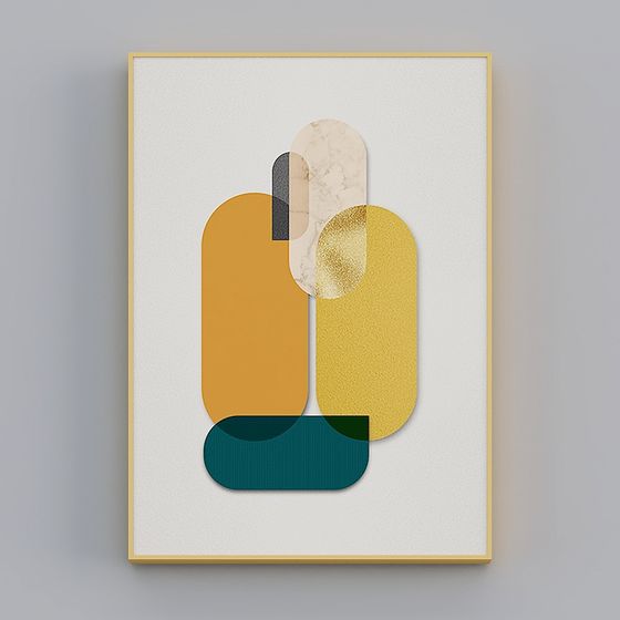 Abstract Geometric Frame 3D model