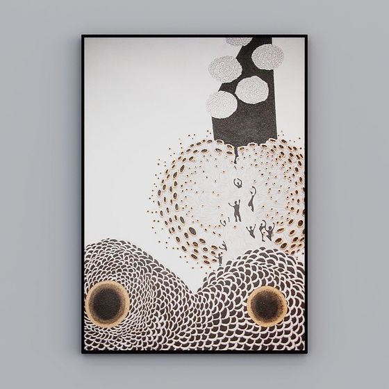 Abstract Dream 3D model - Low Poly Art Design