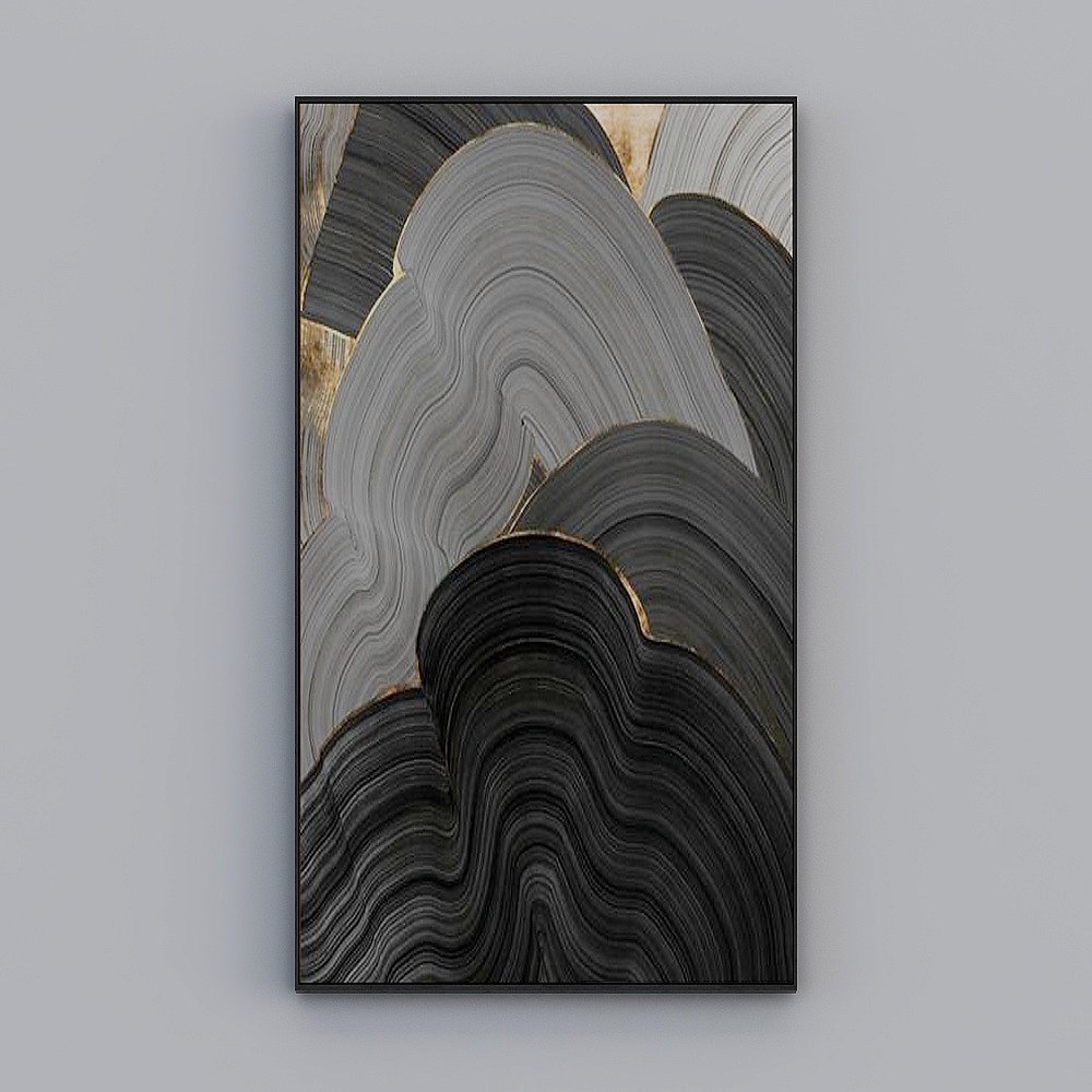 Modern living room - wall painting