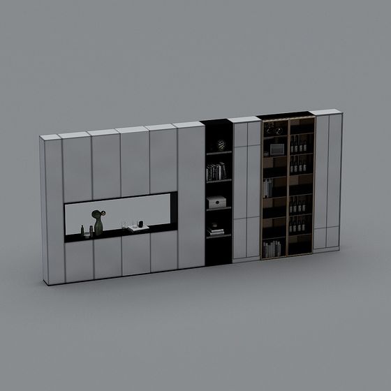Urban Bookshelf 3D model