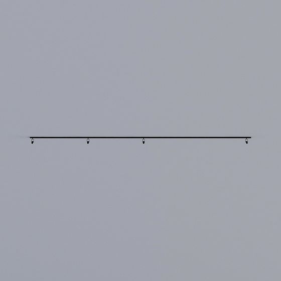 Sleek Track Light 3D model for Modern Interiors