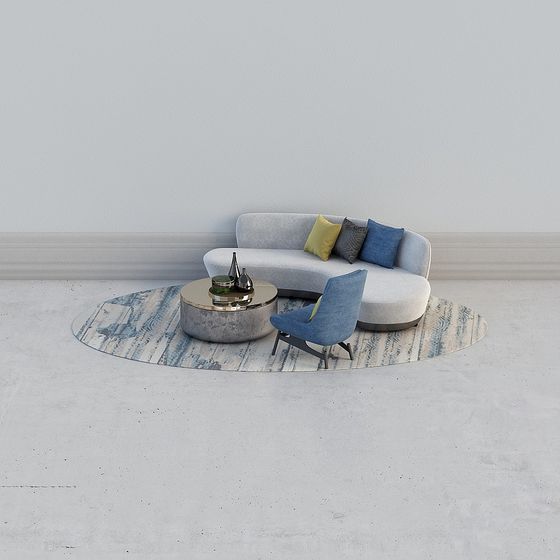 Urban Living Room 3D model