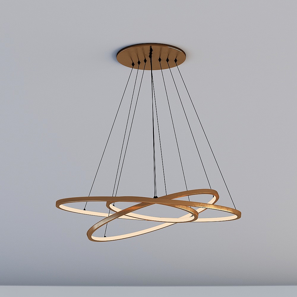 Modern bedroom master room - chandelier