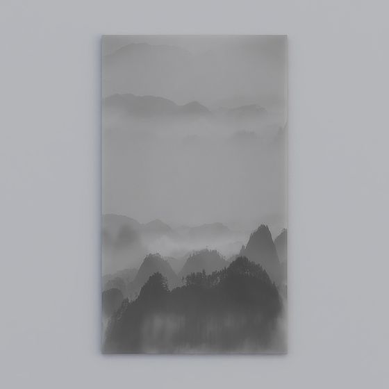 Mountain Mist 3D Model - Cloud Sea Enchantment