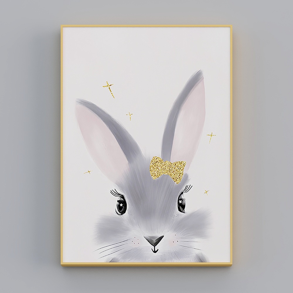 Charming Low-Poly Easter Bunny 3D Model