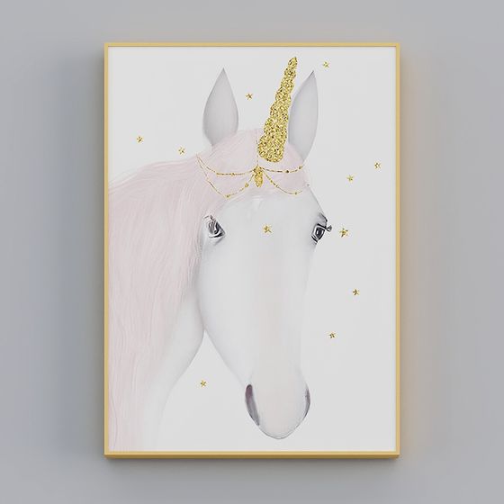 Enchanting Low-Poly Unicorn 3D Model