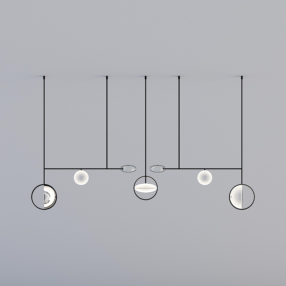 New Chinese villa living room dining room - chandelier-1