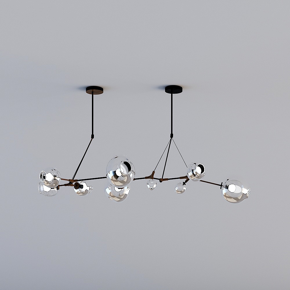 Industrial LOFT chess and card room-chandelier