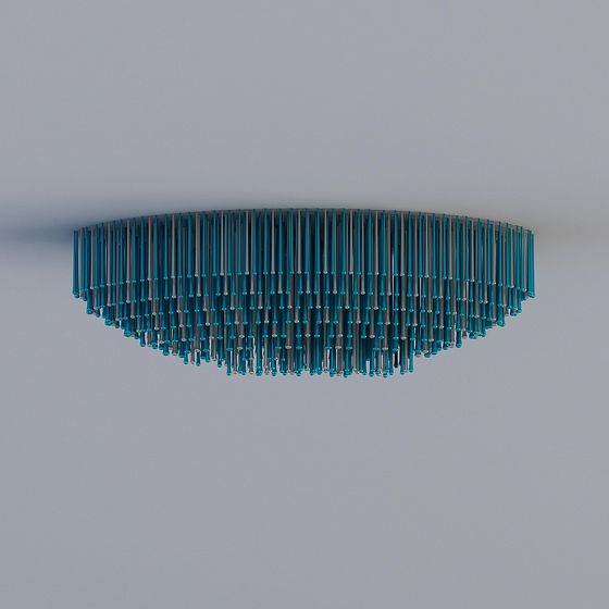 Luminous Flow Chandelier 3D model