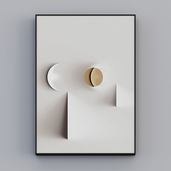 Atelier Heureux - Style nordique - Peinture Doodle Hyun Chambre de salon - Forme