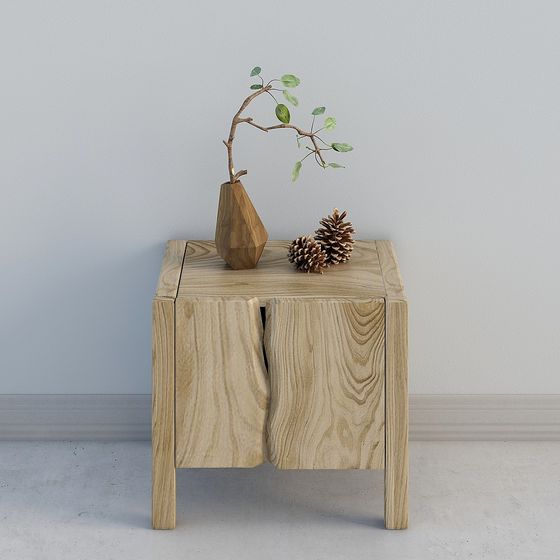Natural Window Side Table 3D model for Creative Projects