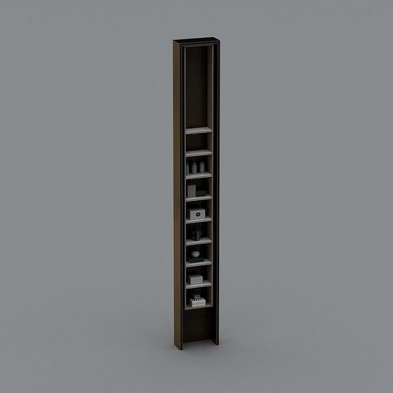 Urban Corner Bookshelf 3D model