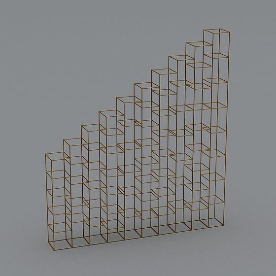 Gold Staircase 3D model
