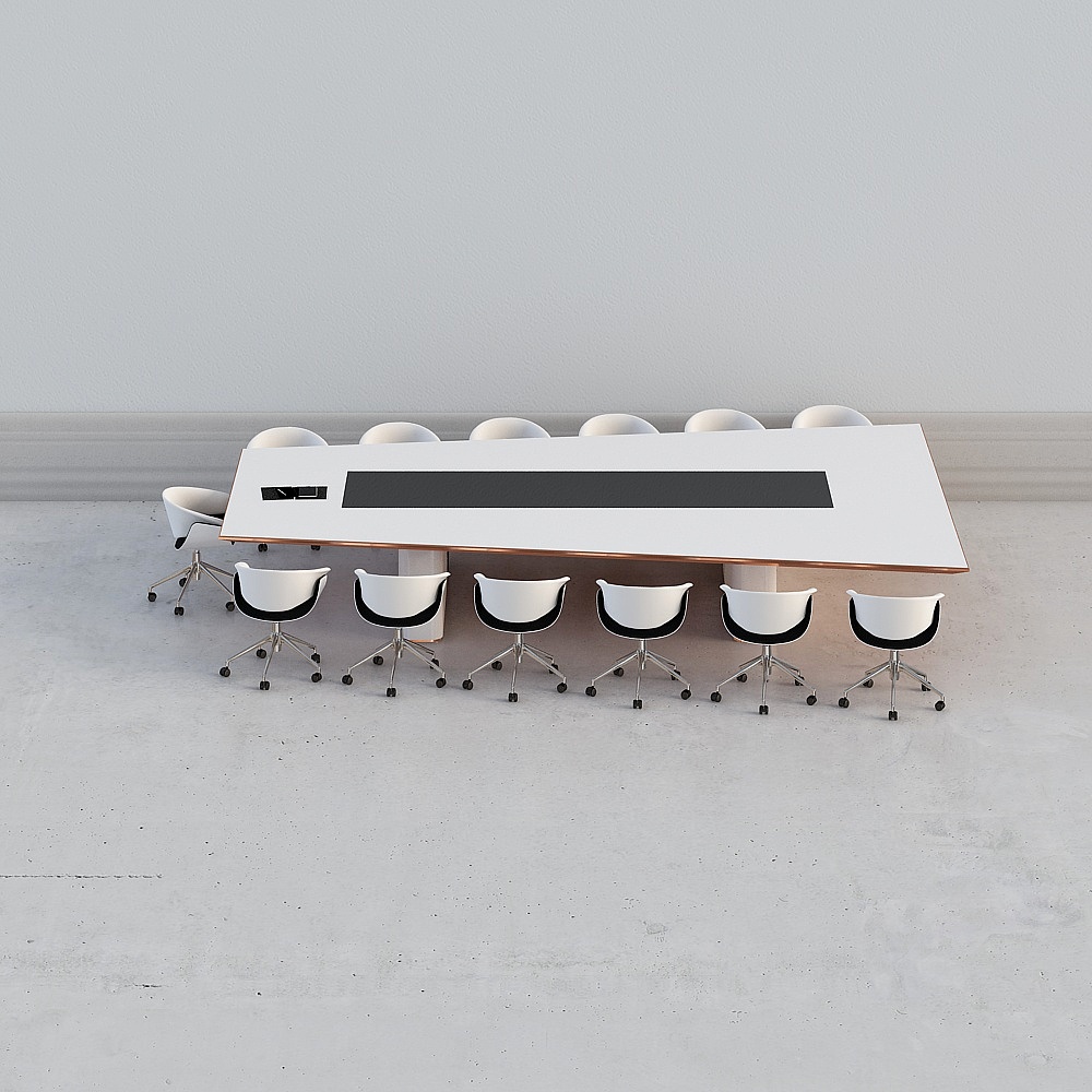 Modern conference room combination conference table