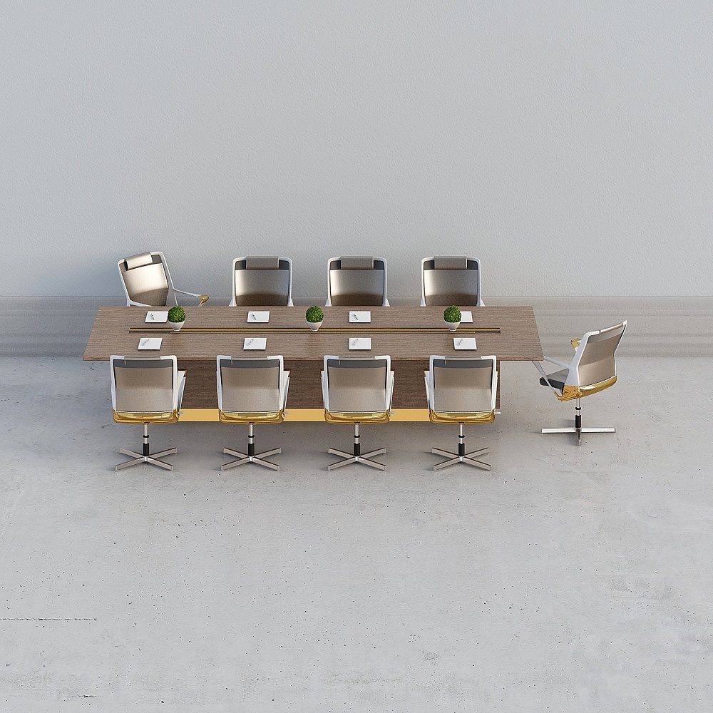 Modern conference room combination conference table