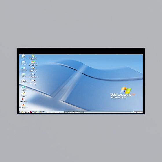 Windows XP Desktop 3D model