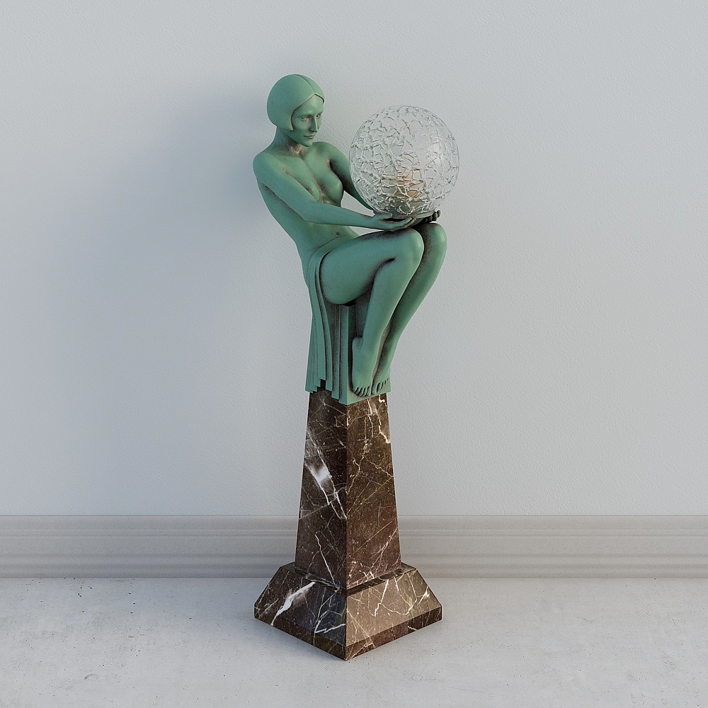 Timeless Guardian 3D model - Low Poly High Detail Sculpture